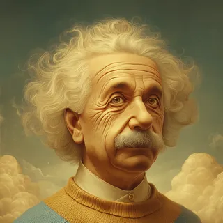 AI-generated portrait of Albert Einstein