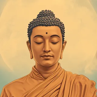 AI-generated portrait of Siddhartha Gautama