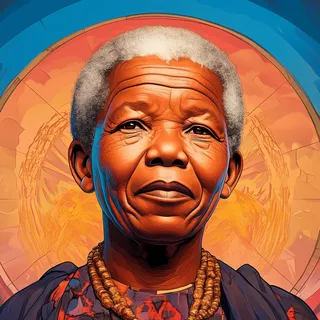 AI-generated portrait of Nelson Mandela