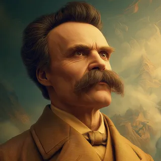 AI-generated portrait of Friedrich Nietzsche