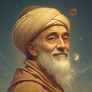 AI-generated portrait of Rumi