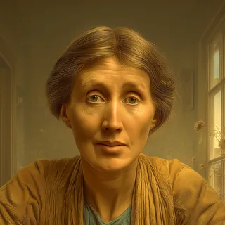 AI-generated portrait of Virginia Woolf